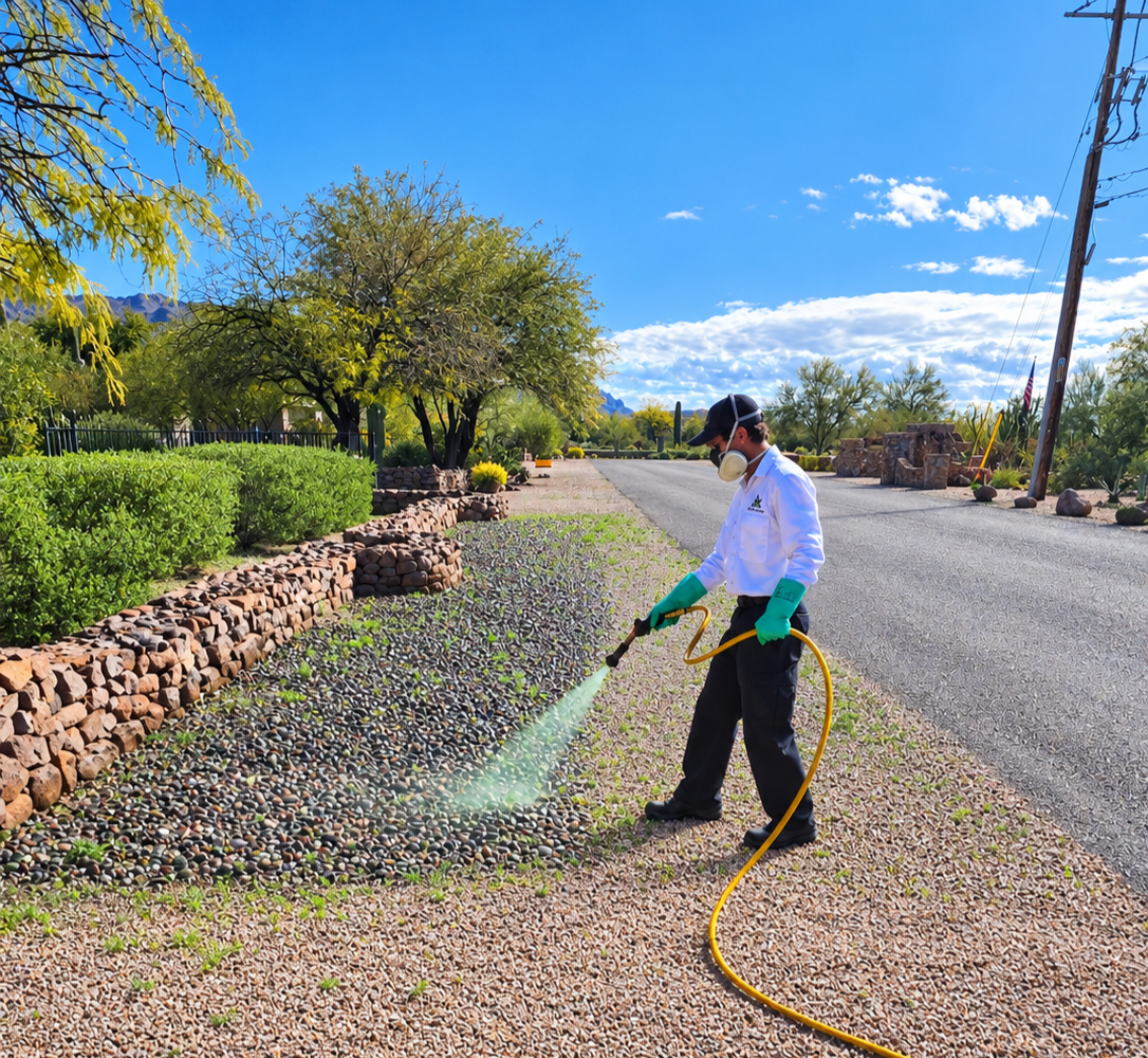 JD Spraying Weeds